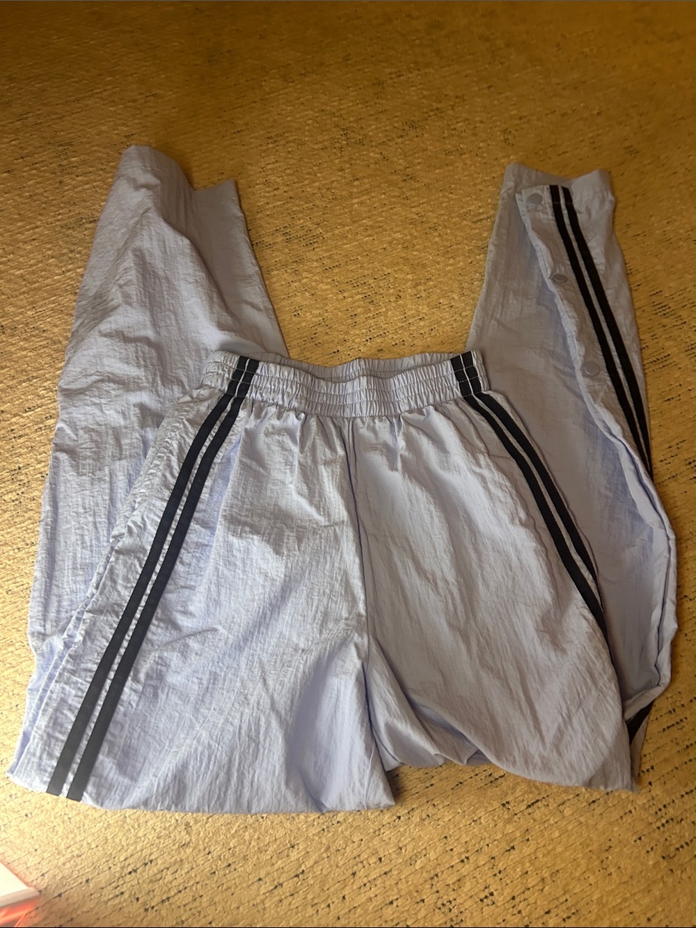No Boundaries Light Blue Joggers with Black Side Stripes